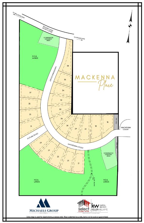 Site Plan for New Homes in Ballston Lake, NY 12019 | MacKenna Place ...